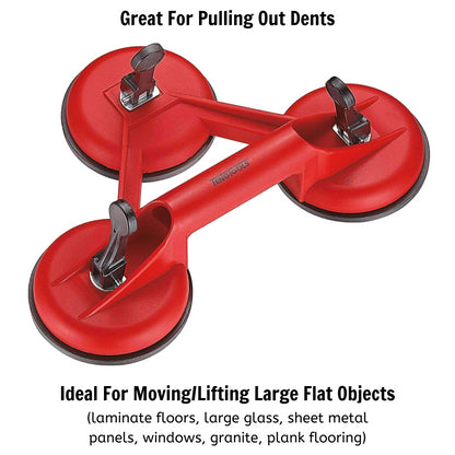 Teng Tools SL03 Débosseleur/extracteur professionnel à triple ventouse et lève-verre/carrelage 120 kg