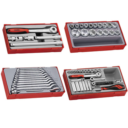 Teng Tools 173 Piece Complete Mixed Service Tool Kit With Free Tool Box - TC806SV-KIT3