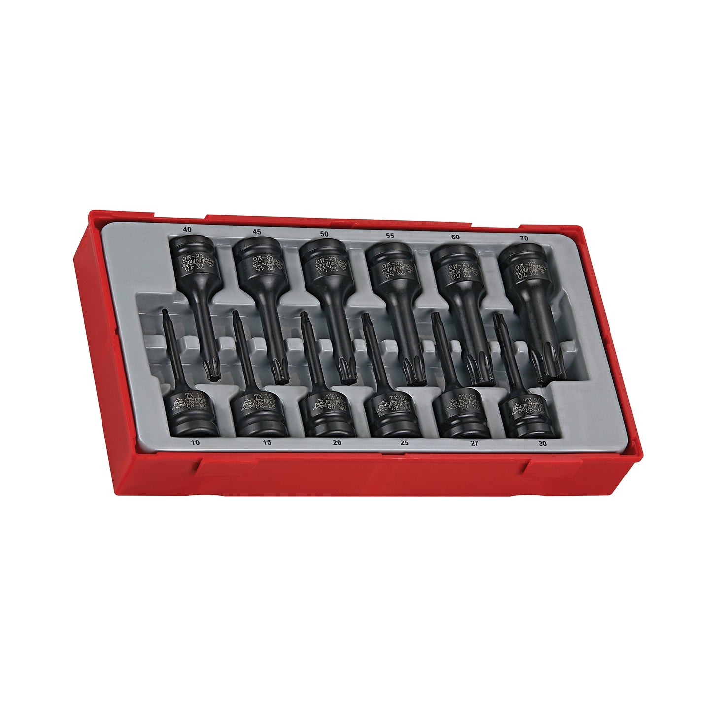 Teng Tools Jeu de 12 douilles Torx à impact 1/2" (TX10 à TX70) - TT9212TX
