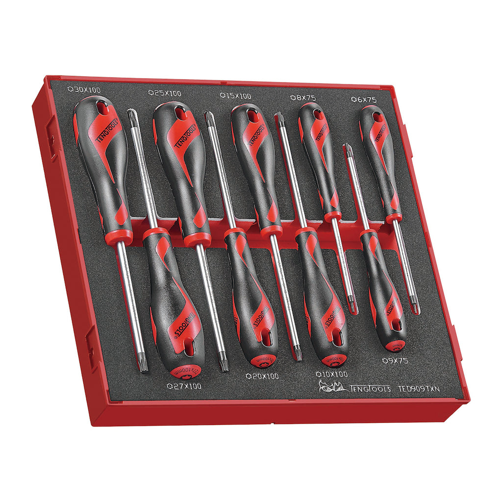 Teng Tools 94 Piece Torx Key, Torx Screwdriver & Bit Foam Kit - TC-6T-21