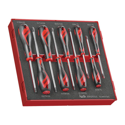Teng Tools 94 Piece Torx Key, Torx Screwdriver & Bit Foam Kit - TC-6T-21