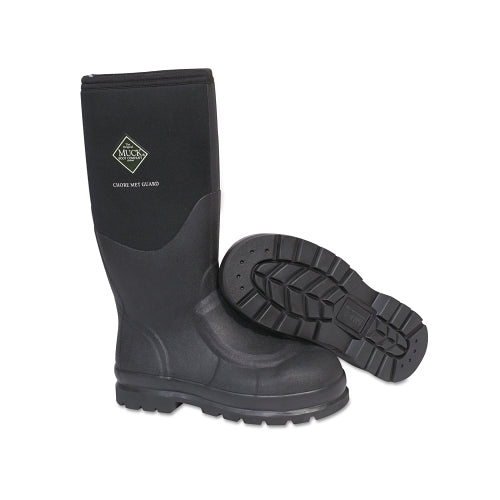 Muck Boots Chore Botas de trabajo clásicas con punta de acero, talla 7, neopreno/nylon, negro - 1 por PR - CHS000ABLK070