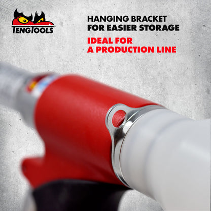 Teng Tools Pistolet à rivets pneumatique professionnel robuste (pour rivets de 0,09 à 0,2 pouce) - ARRG80