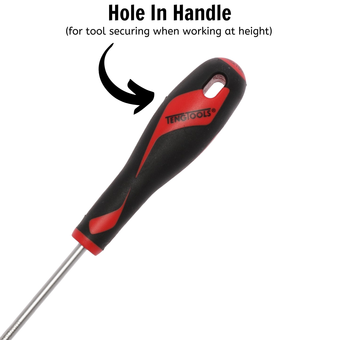 Teng Tools Tournevis à tête fendue de type plat de 5,5 mm / 7/32 pouces x 150 mm / 5,9 pouces de long - MD923N 