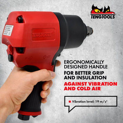 Teng Tools Pistolet à clé à chocs pneumatique composite réversible à entraînement carré de 3/4 po à couple élevé - ARWC34