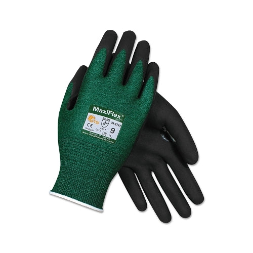Pip Maxiflex Cut Cut-Resistant Glove,  Black/Green - 12 per DZ