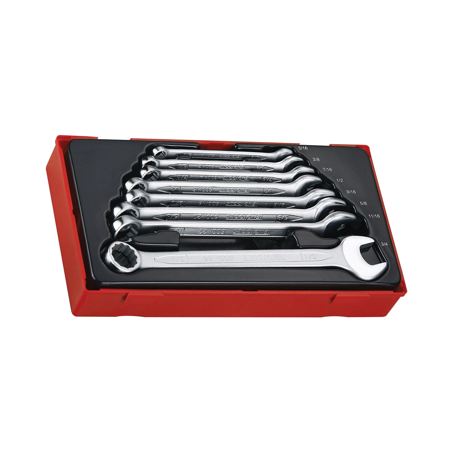 Teng Tools Juego de llaves de trinquete, regulares, métricas y SAE de 46 piezas - TC-6T-26 