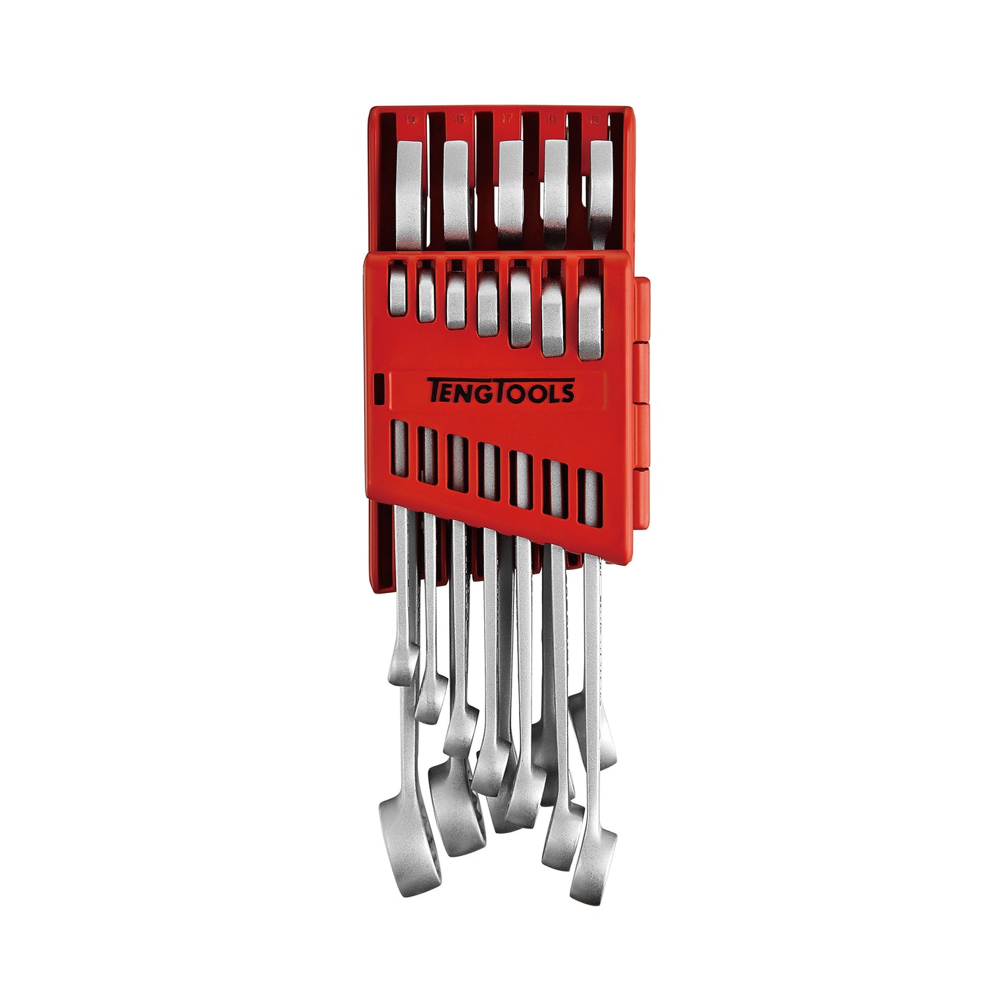 Juego de llaves combinadas métricas antideslizantes de 12 piezas Teng Tools (8 mm-19 mm) - 8512A