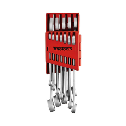 Juego de llaves combinadas métricas antideslizantes de 12 piezas Teng Tools (8 mm-19 mm) - 8512A