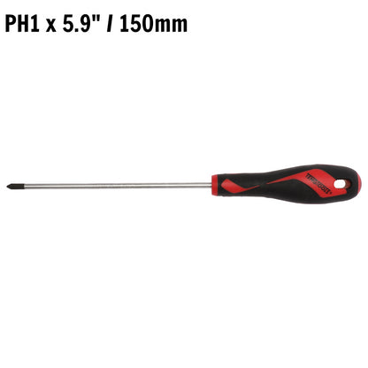 Teng Tools Destornillador Phillips de cabeza PH1 x 5,9 pulgadas/150 mm + mango ergonómico y cómodo - MD947N2 