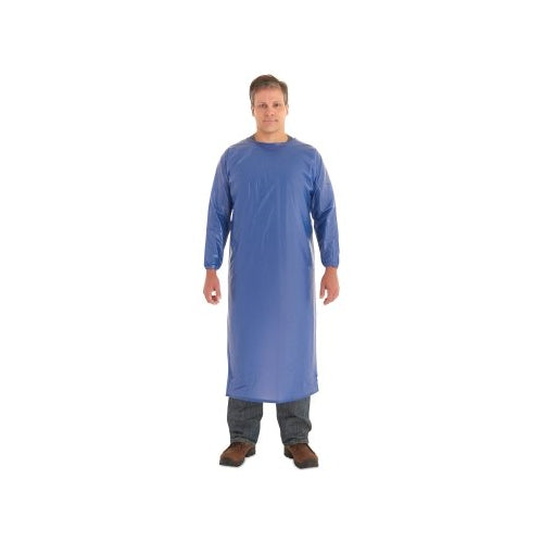 Alphatec Coat Apron, 8 Mil, Vinyl, Medium, Blue - 1 per EA - 105224