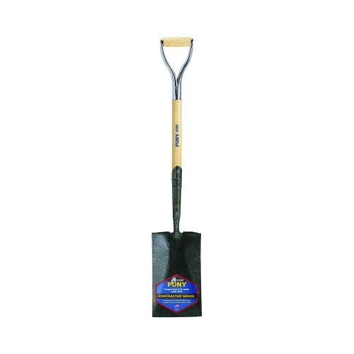 Jackson Professional Tools J-450? Series Pony® Shovel, 7.5 Inches W X 12 Inches L Blade, 27 Inches L Armor D-Grip, White Ash, Garden Spade - 1 per EA - 1230200