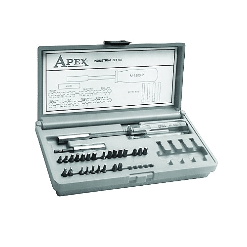 Apex 24 Bit Drive Tool Sets, Steel, Includes Case - 1 per KIT - 24BITKIT