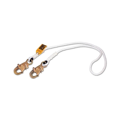 Dbisala Rope Positioning Nylon Lanyards, 6 Ft, Self-Locking Snap Hook, 310 Lb - 1 per EA - 1232354