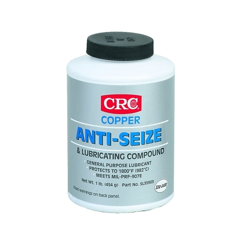 Crc Copper Anti-Seize And Lubricating Compound, 16 Oz Brush Top Bottle - 12 per CA - SL35903