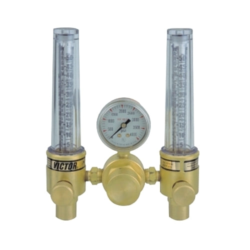 Victor Dfm Dual Flowmeter Regulator, Argon; Helium, Cga 580, 3000 Psig Inlet - 1 per EA - 7811153