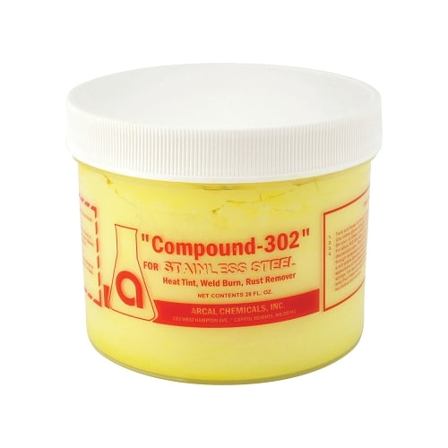 Harris Product Group Compound 302 Stainless Steel Postweld Cleaner, 28 Oz Jar - 1 per EA - ARCP302