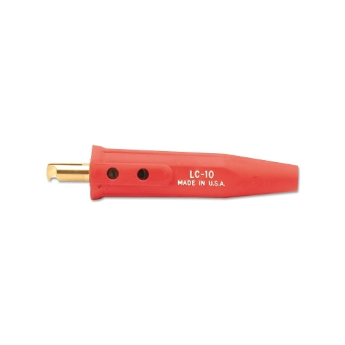 Lenco Cable Connector, Single Oval Thru Point Screw Connection, Male, 1/0 Thru 4/0 Capacity, Red - 1 per EA - 5044