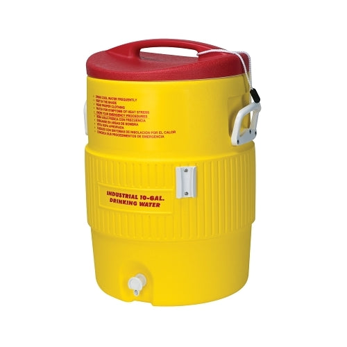 Igloo Heat Stress Solution Water Coolers, 10 Gallon, Red And Yellow - 1 per EA - 48154