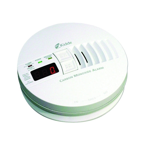 Kidde Carbon Monoxide Alarms W/ Digital Display, Carbon Monoxide, Electrochemical - 6 per CA - 21006407