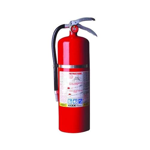 Kidde Pro Plus Multi-Purpose Dry Chemical Fire Extinguisher - Abc Type, 10 Lb (Average) - 1 per EA - 468002