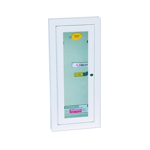 Kidde Extinguisher Cabinets, Semi-Recessed W/Keyed Lock, Galvanized Steel, Tan, 10 Lb - 1 per EA - 468047