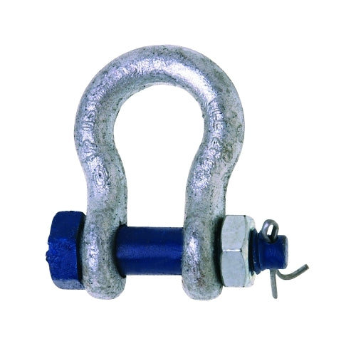 Campbell 999-G Series Anchor Shackles, 1/2 Inches Bail Size, 2 Tons, Secured Bolt & Nut - 1 per EA - 5390835