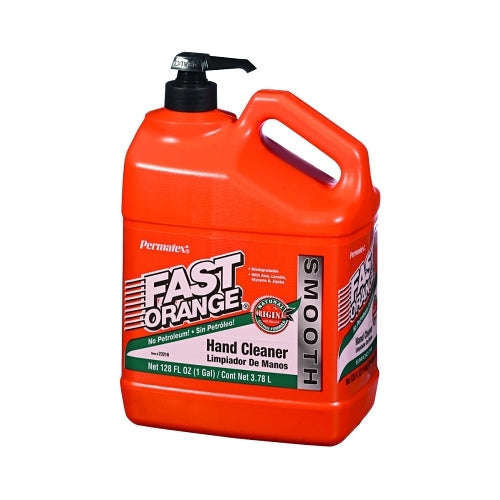 Permatex Fast Orange® Smooth Lotion Hand Cleaner, Citrus, Bottle W/Pump, 1 Gal - 4 per CS - 23218
