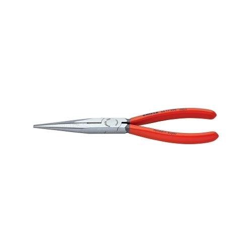 Knipex Long Nose Pliers With Cutters, Straight, Tool Steel, 8 In - 1 per EA - 2611200
