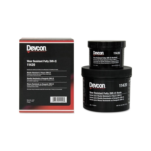 Devcon Wear Resistant Putty Wr-2, 3 Lb, Kit, Dark Gray - 1 per EA - 11420