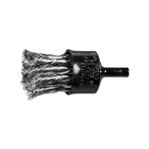 Advance Brush Coated Cup Knot End Brushes, Stainless Steel, 20000 Rpm, 1Inches X 0.01" - 1 per EA - 83183