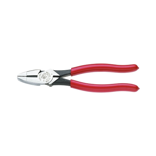 Klein Tools Lineman'S High-Leverage Pliers, 9.34 Inches Oal, 0.797 Inches Cross-Cut Cutting Length, Heavy Plastic-Dipped Handles - 1 per EA - HD2139NE