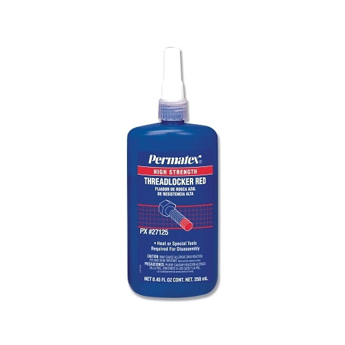 Permatex High Strength Threadlockers, 90 Ml, 1 Inches Thread, Red - 1 per BO - 27125