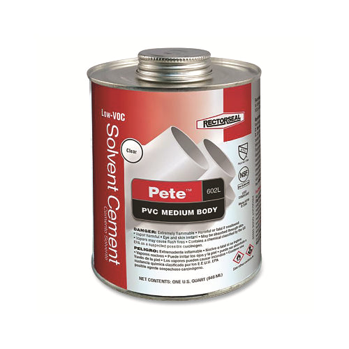 Rectorseal Pete 602L Solvent Cement, 4.2 Inches L - 1 per CN - 55928