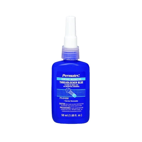 Fijador de roscas azul insensible a superficies Permatex, 50 ml, rosca de 3/4 pulgadas, azul - 1 por EA - 24350