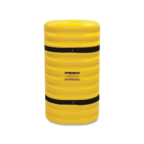 Eagle Mfg Protector de columna, 12 pulgadas, HDPE moldeado por soplado, 24 pulgadas de ancho x 24 pulgadas de profundidad x 42 pulgadas de alto, amarillo - 1 por EA - 1712