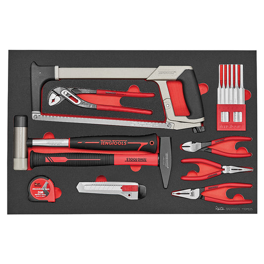 Teng Tools TTEPS25 - Juego de herramientas de reparación de servicio general para mecánica de automóviles y garaje, 25 piezas