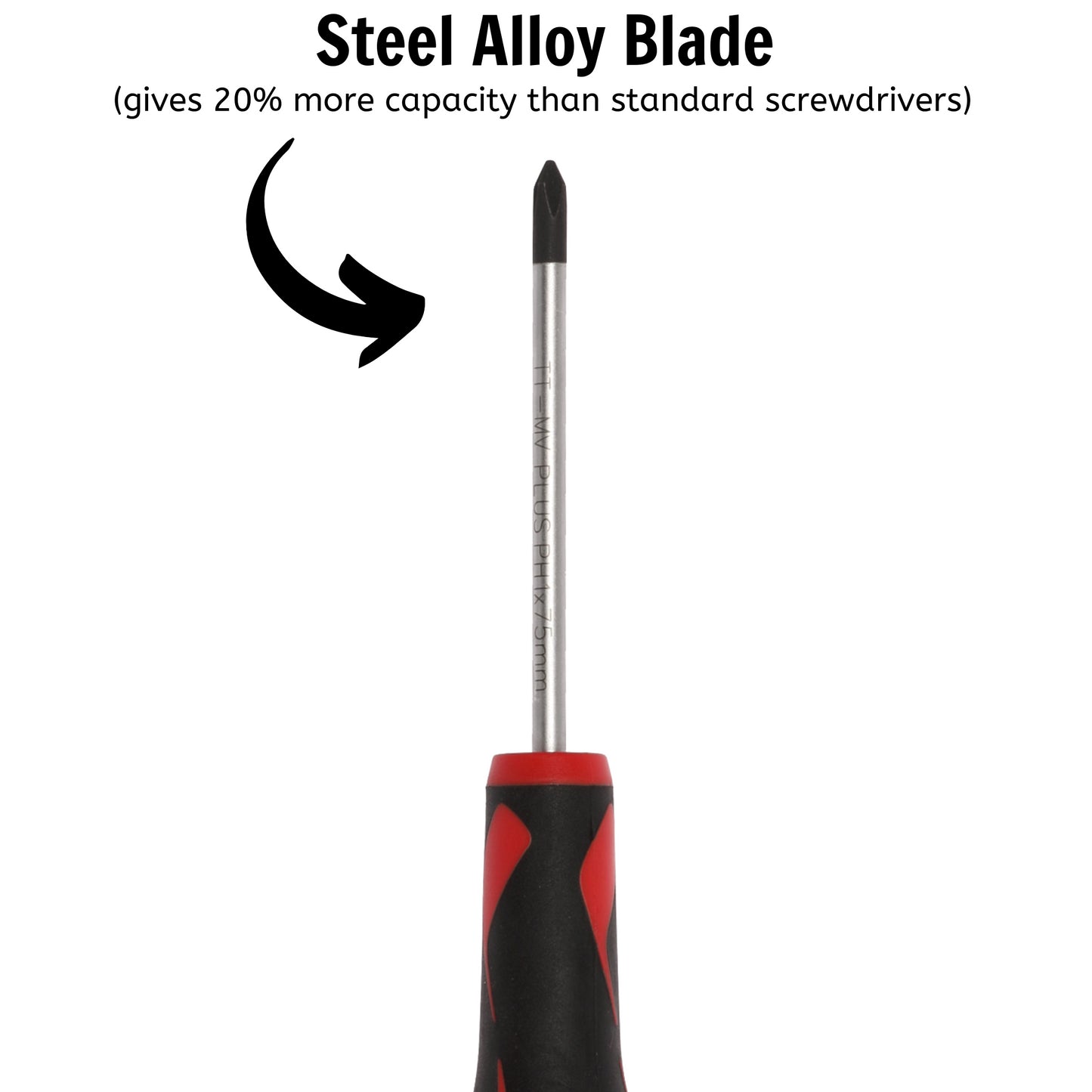 Destornillador Phillips con cabeza de 75 mm/3 pulgadas PH1 de Teng Tools con mango ergonómico y cómodo - MD947N1 