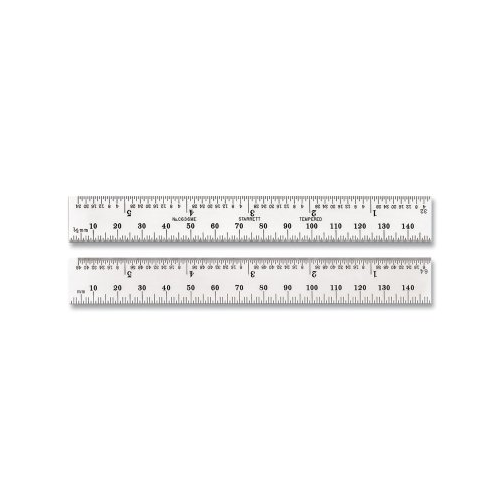 DY481 | Règle Starrett, Impérial, Métrique, en Acier | RS DY481 | Règle Starrett, Impérial, Métrique, en Acier | RS