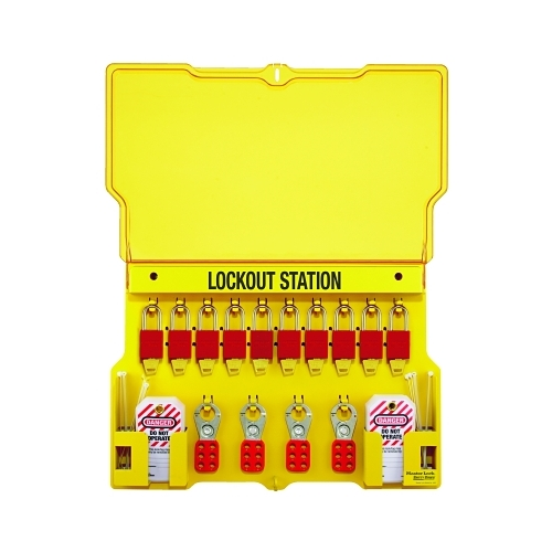Master Lock Safety Series Lockout Stations With Key Registration Card ...