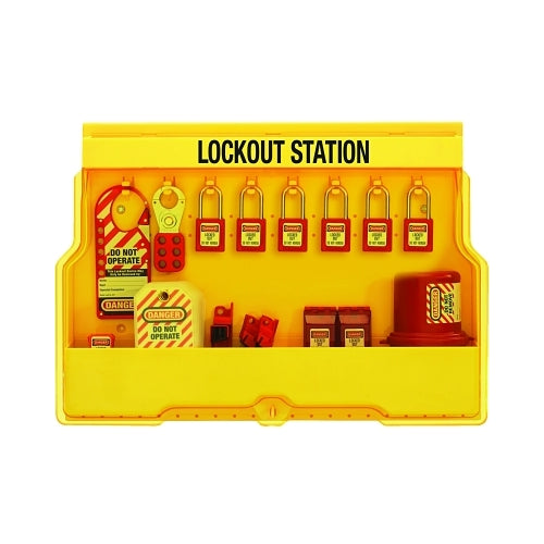 Master Lock Safety Series Lockout Stations, 22 In, Electrical, Zenex Thermoplastic - 1 per EA - S1850E410