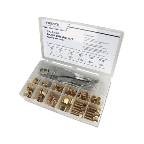 Gentec Hose Repair Kit, B-Size Fittings Only, Includes Nuts, Nipples, Ferrules, Couplers, Splicer, Pliers - 1 per EA - CK26SP
