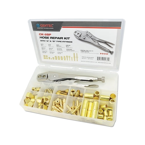 Gentec Hose Repair Kits, Includes Splicers, Crimping Tool, Couplers, Nuts, Nipples - 1 per EA - CK5SP