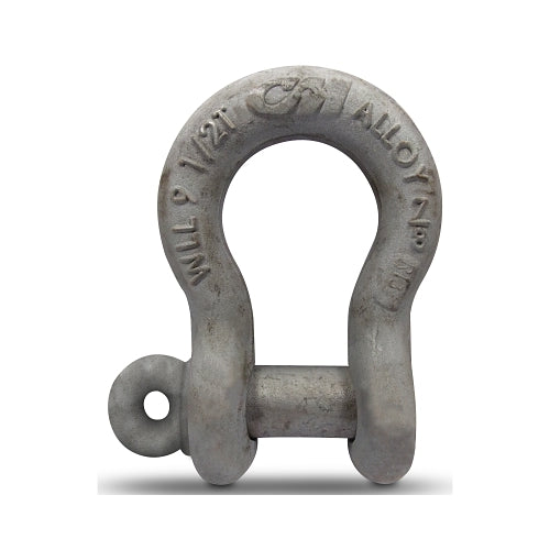 Cm Columbus Mckinnon Screw Pin Anchor Shackles, 1/4 Inches Bail Size, .75 Ton, Galvanized - 1 per EA - M646G