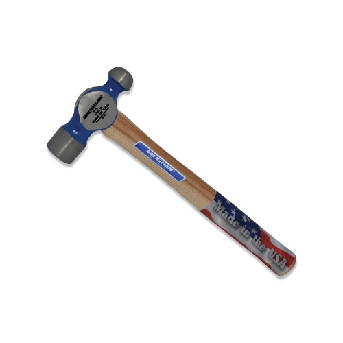 Vaughan Commercial Ball Pein Hammer, mango de nogal, 15-1/8 pulgadas Oal, cabeza de acero forjado de 32 oz - 1 por EA - TC432