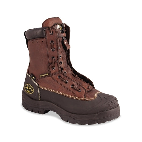 Oliver By Honeywell Lace-Inches Quick Release Zipper Closure Leather Work Boots, Size 8.5, 5 Inches H, Brown - 1 per PR - 65392TN085