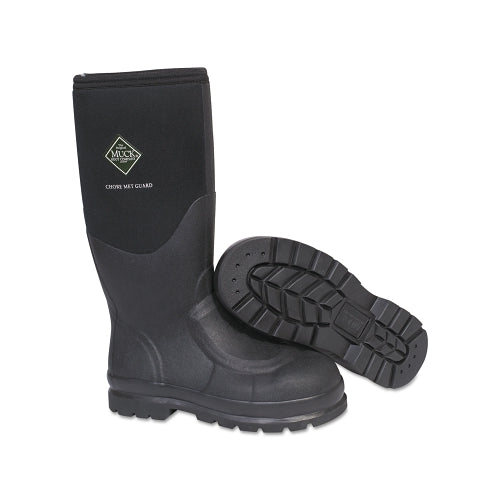 Botas Muck Boots Chore Met Guard, tamaño 7, 16 pulgadas de alto, caucho, negro - 1 por PR - CHSMETABLK070