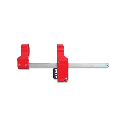 Master Lock Blind Flange Lockout Device, 12 Inches Pipe Dia, Medium, Red/Silver - 1 per EA - S3923