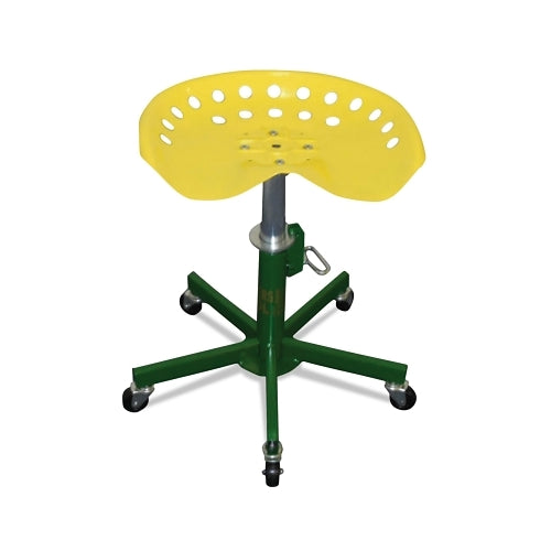 Sumner Welder'S Stool, 15 Inches To 22 Inches H, 300 Lb Weight Capacity, Steel, Green/Yellow - 1 per EA - 785800