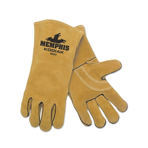 Mcr Safety Kodiak Leather Welders Gloves, Side Cow Leather, Xl, Brown - 12 per DZ - 4620